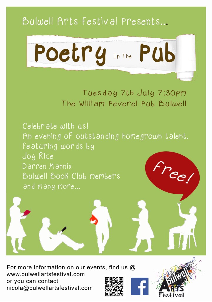 Poster for Poetry in the pub